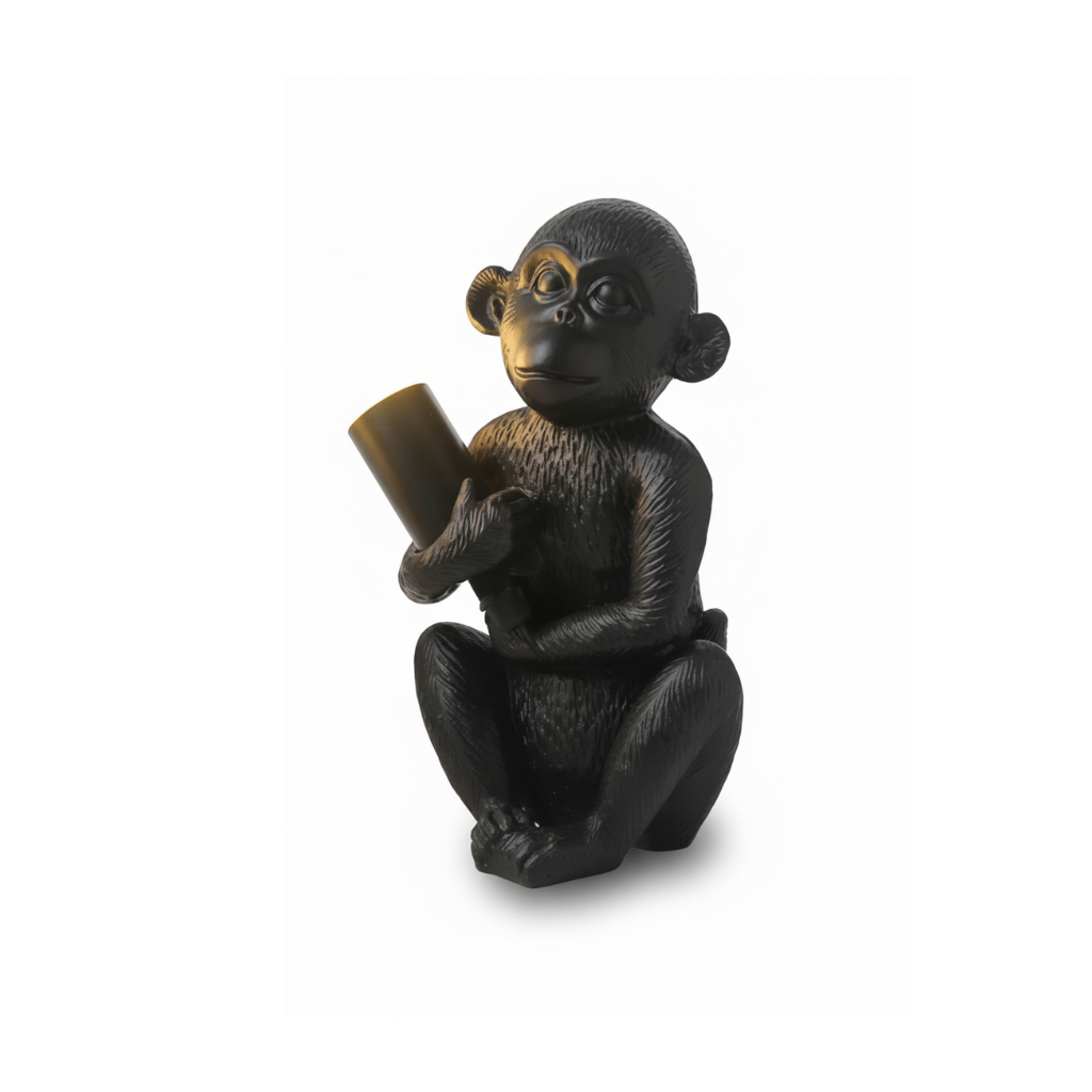 Singe Lampe Résine