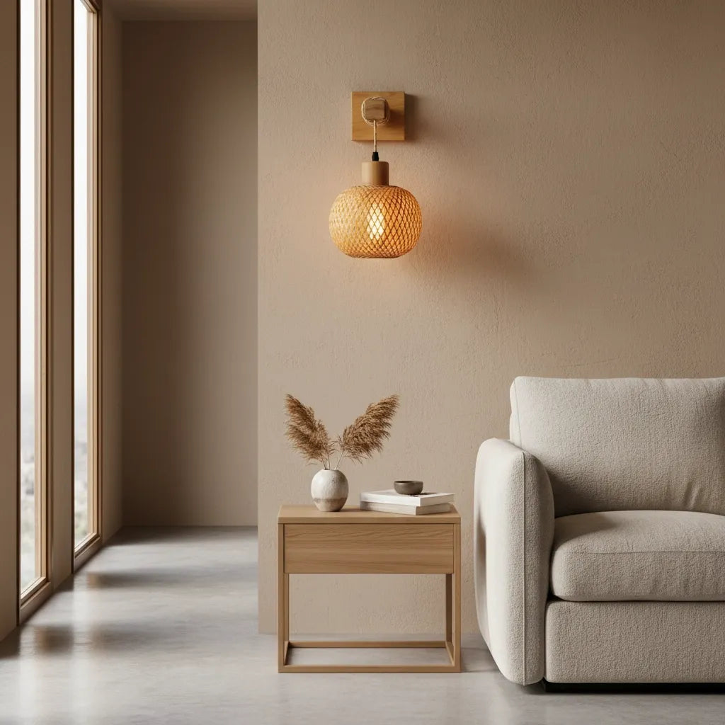 Applique Murale Rotin