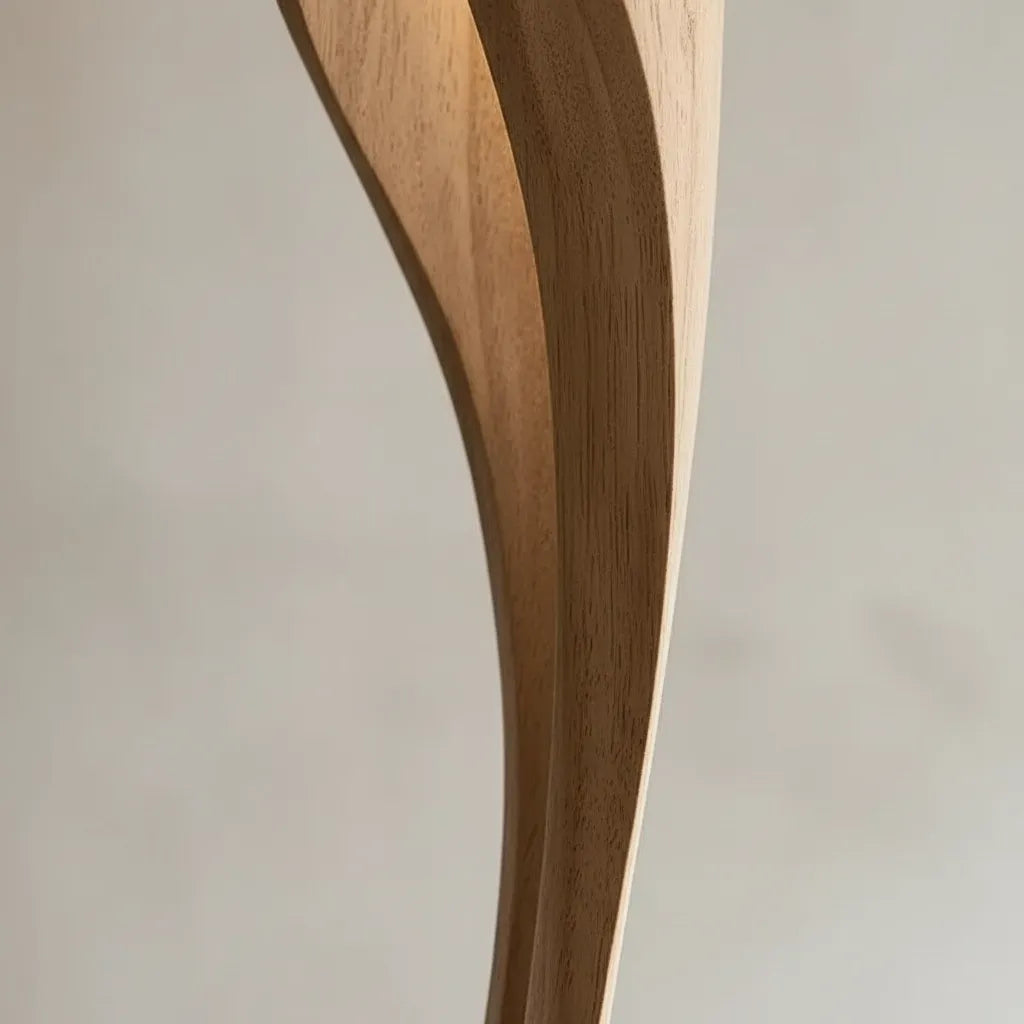 Lampadaire Design en Bois