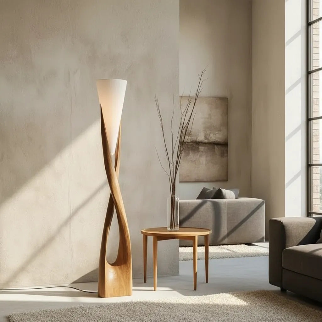 Lampadaire en Bois Design