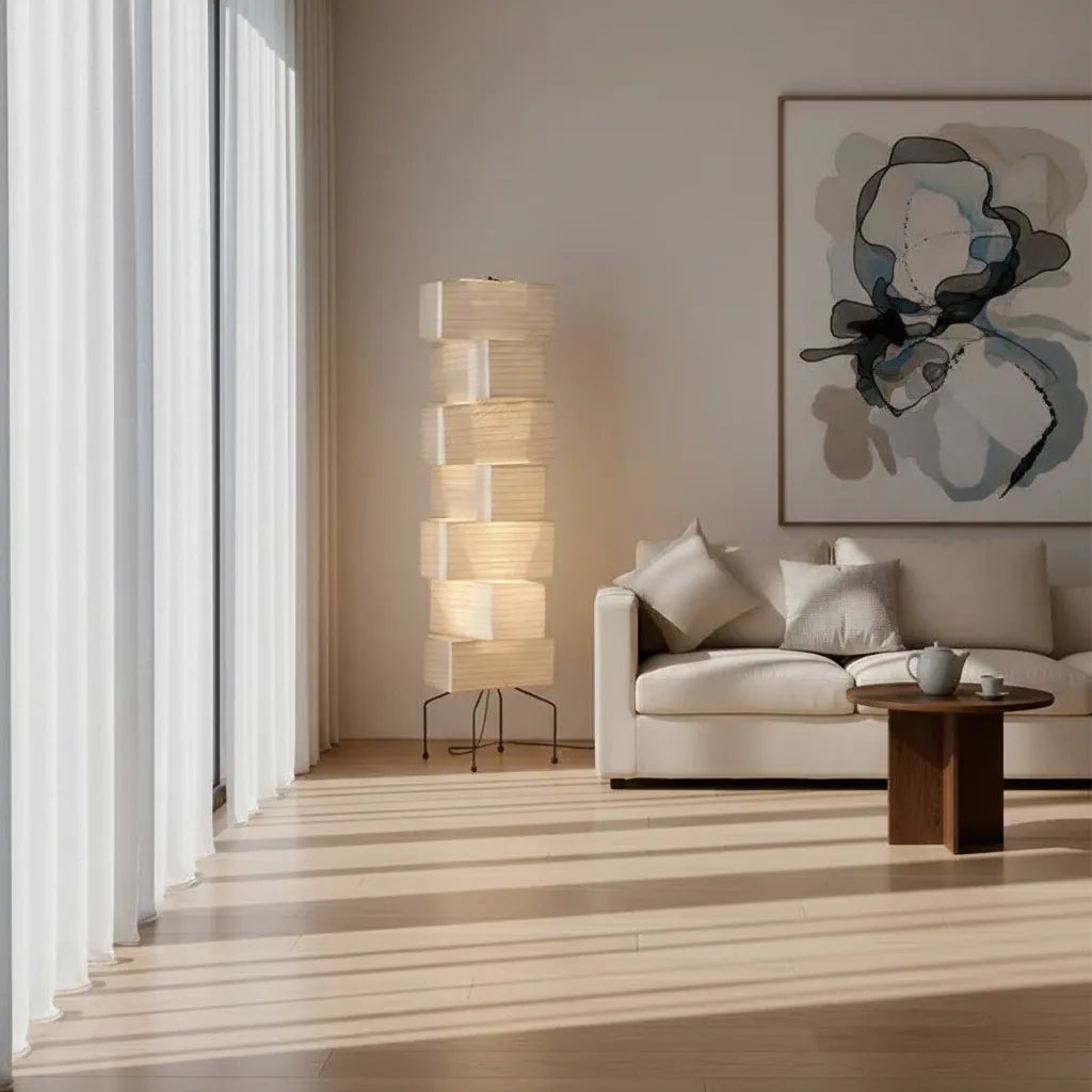 Lampadaire Japonais Papier