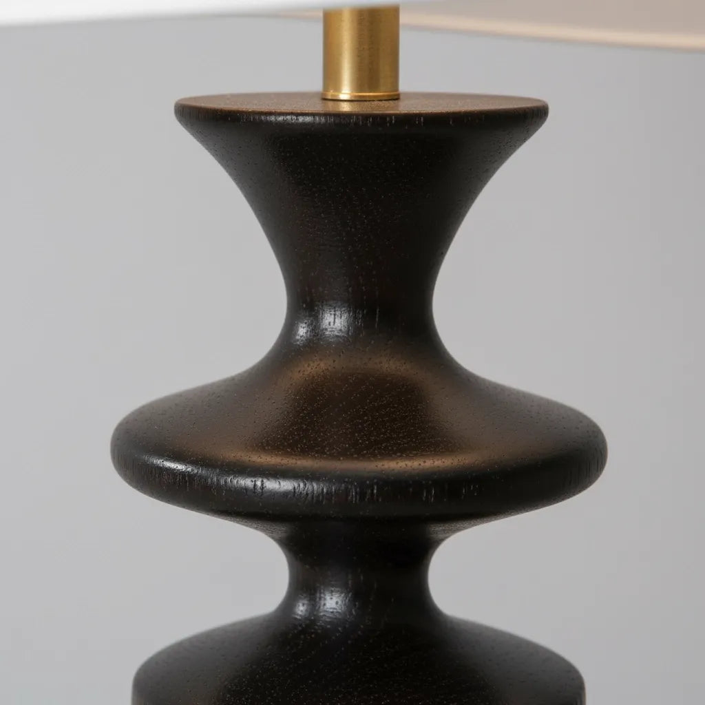 Lampe Bois Noir