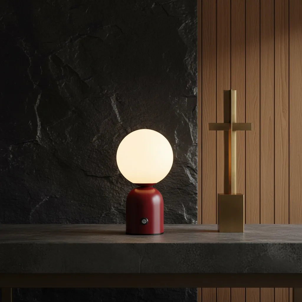 Lampe Boule à Poser Vintage