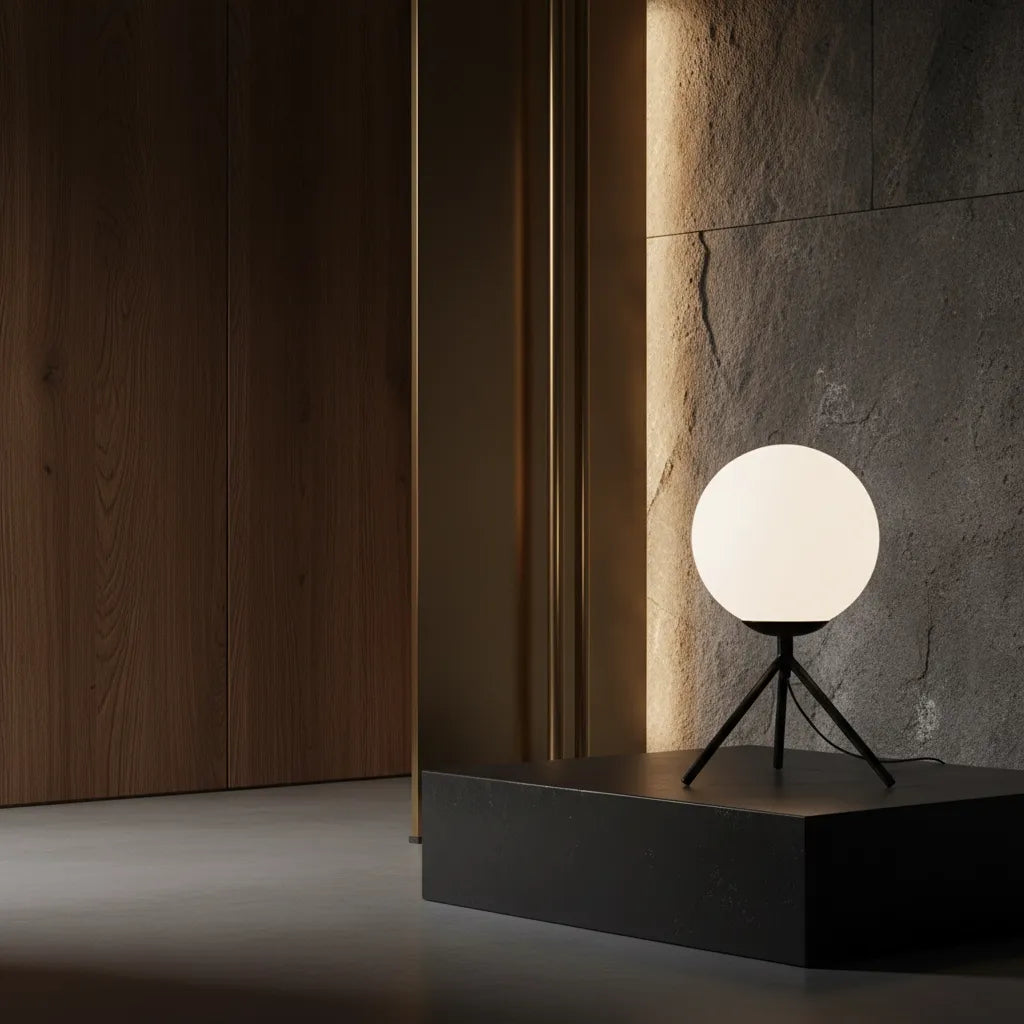 Lampe Boule sur Pied Design