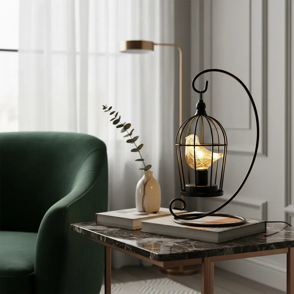 Lampe Cage Oiseau