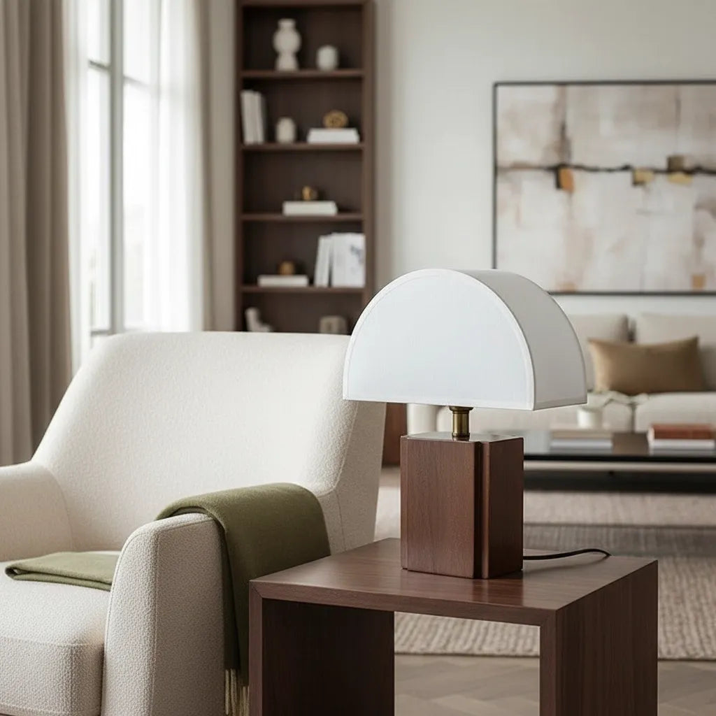 Lampe Champignon Bois