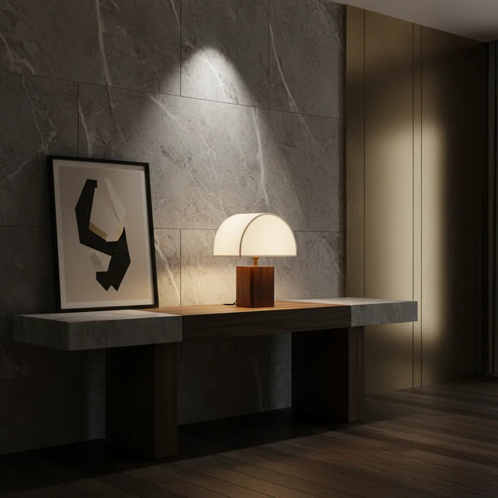 Lampe Champignon Bois