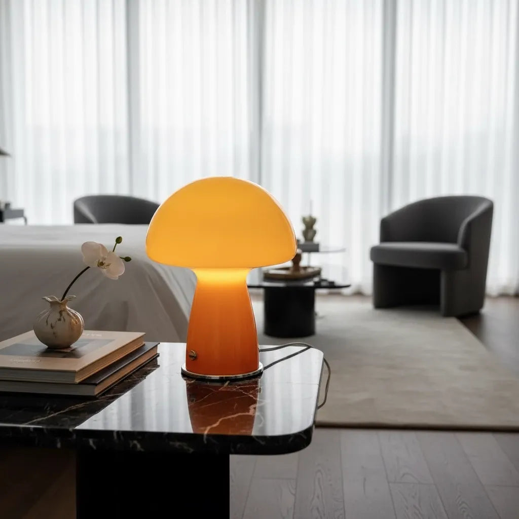 Lampe Champignon Orange