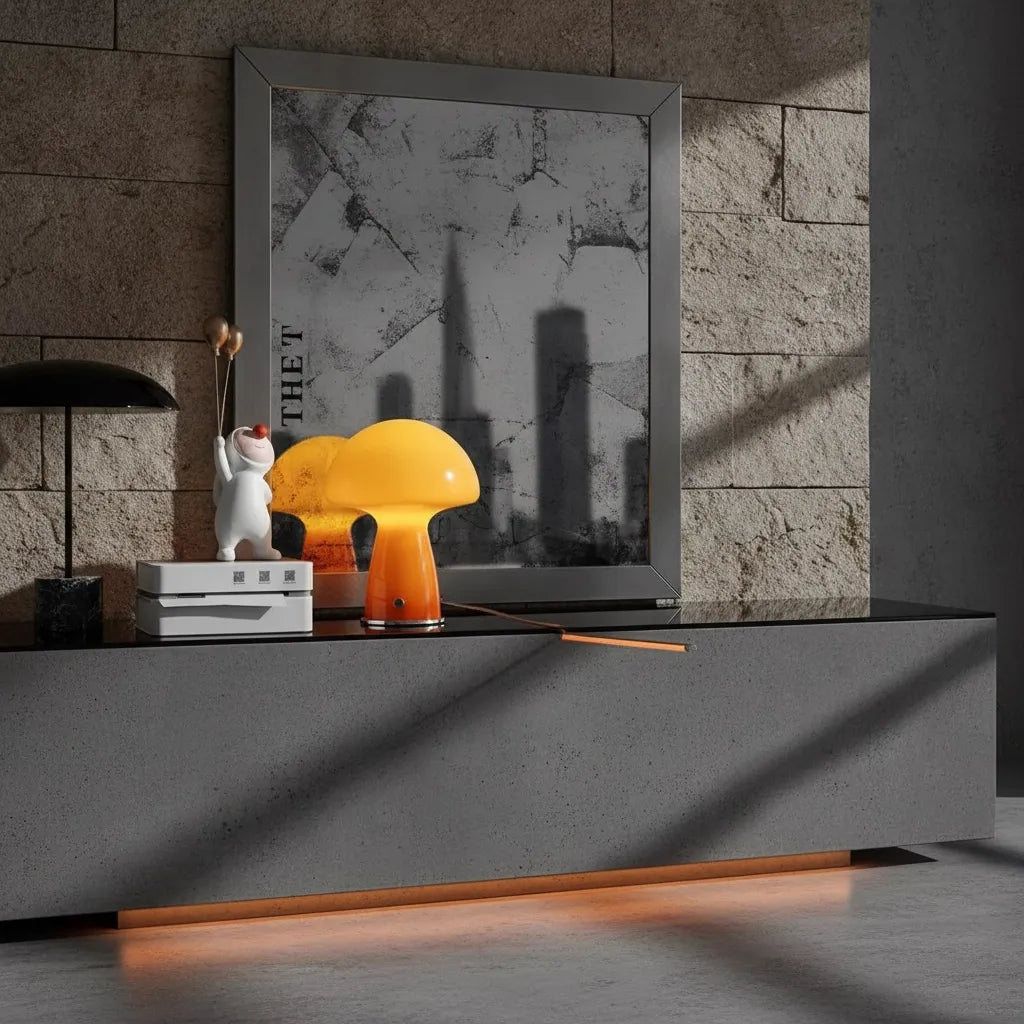 Lampe Champignon Orange