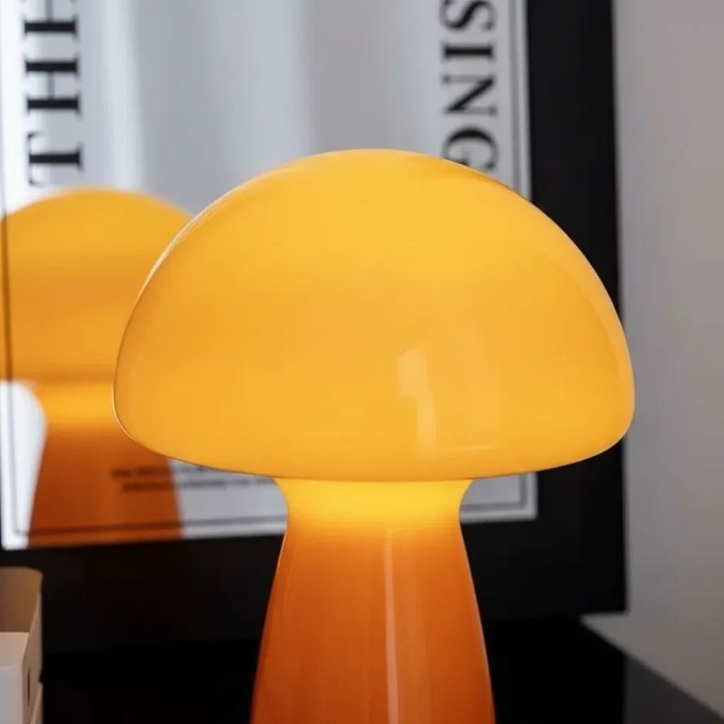 Lampe Champignon Orange