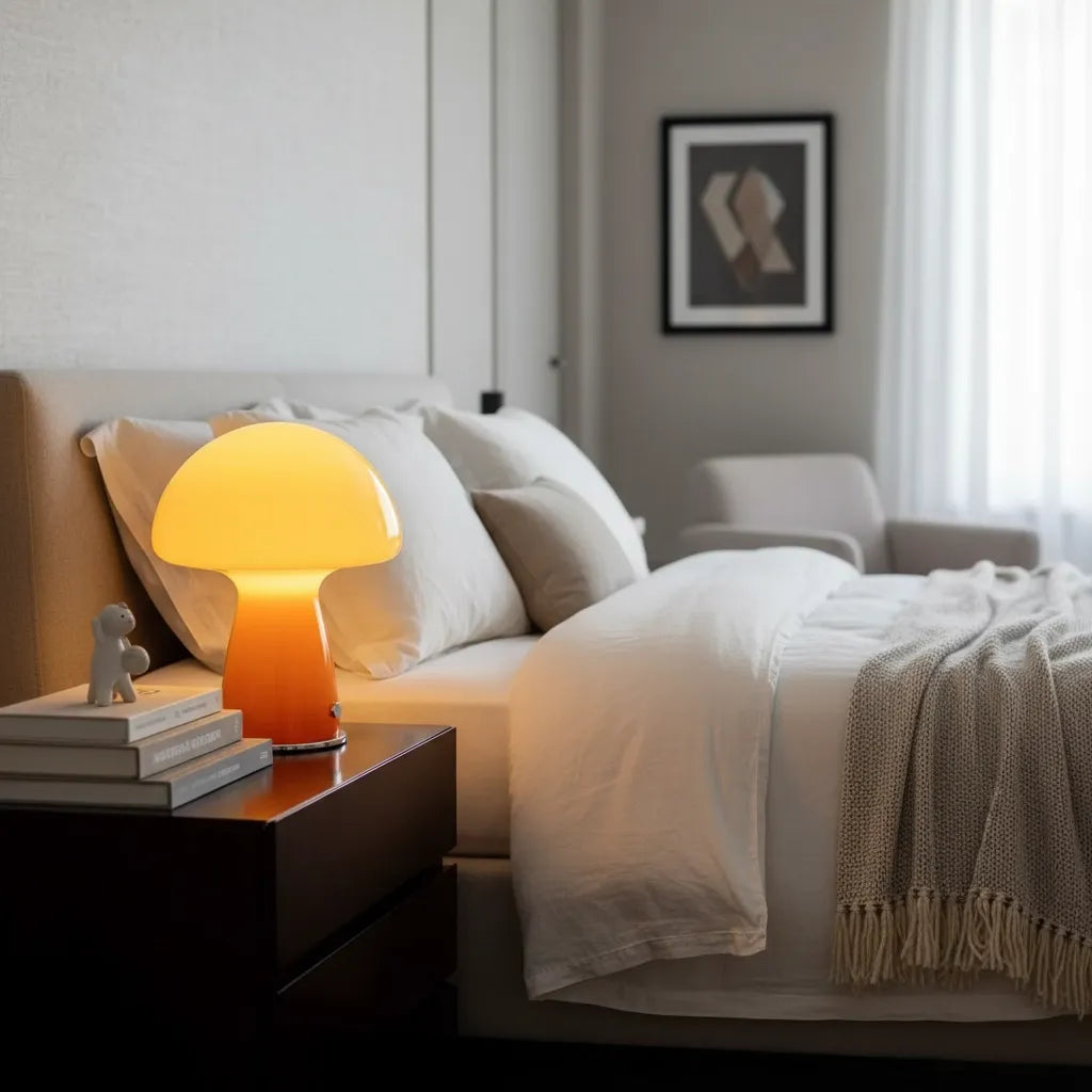 Lampe Champignon Orange