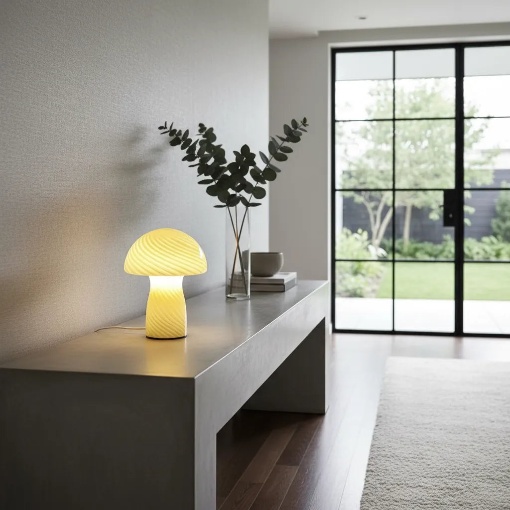 Lampe Champignon Verre