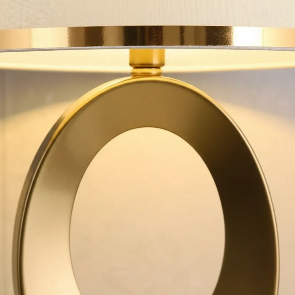 Lampe de Chevet Blanc et Doré