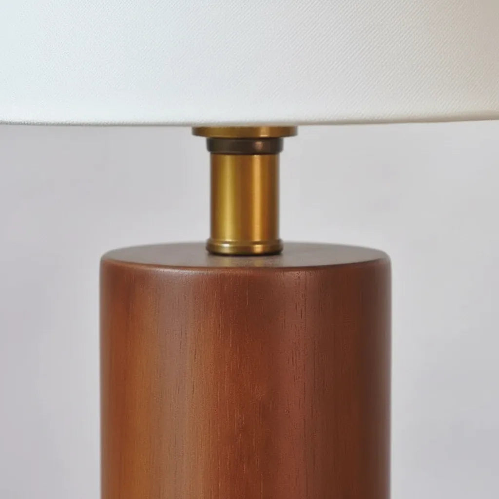 Lampe de Chevet Blanche et Bois