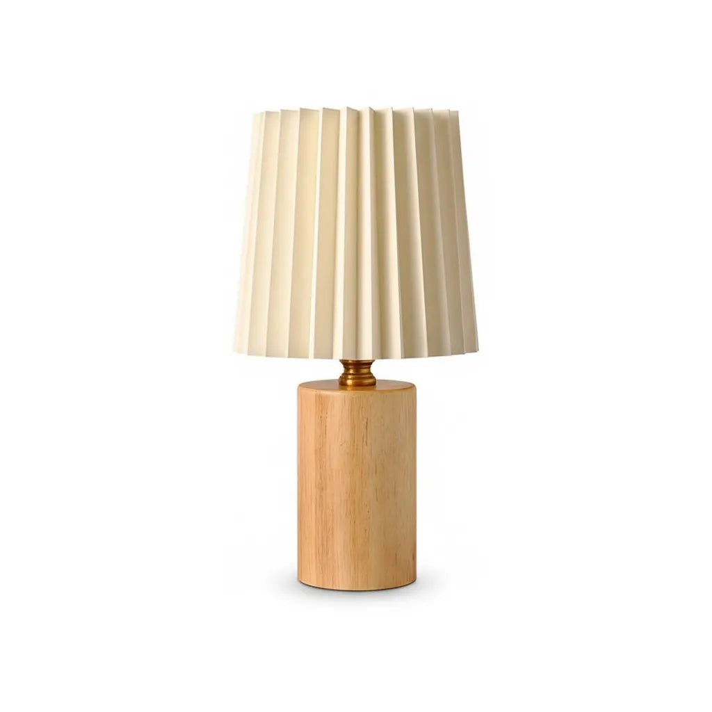 Lampe de Chevet Bois et Blanc