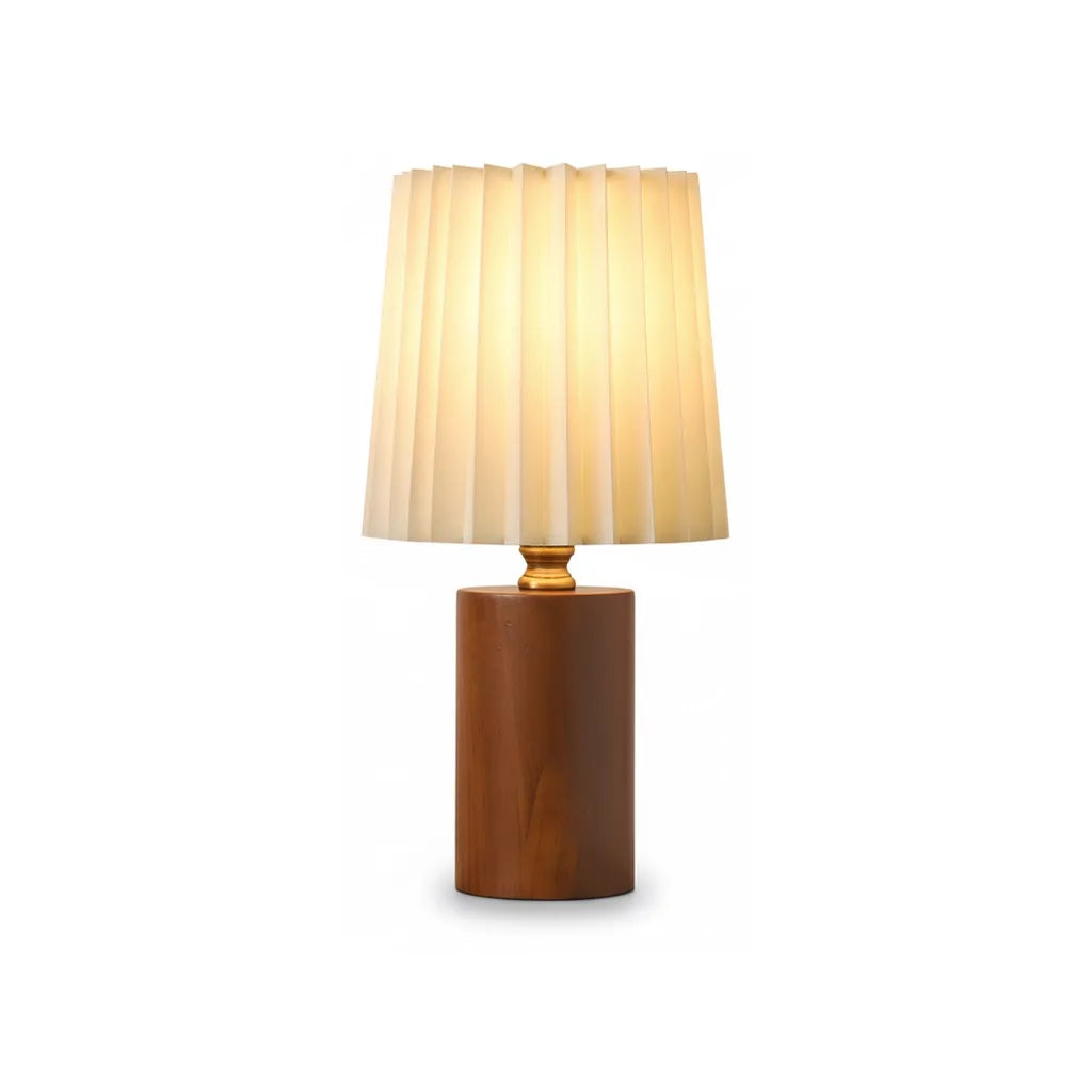 Lampe de Chevet Bois et Blanc