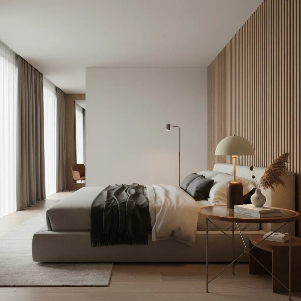 Lampe de Chevet Bois Vintage