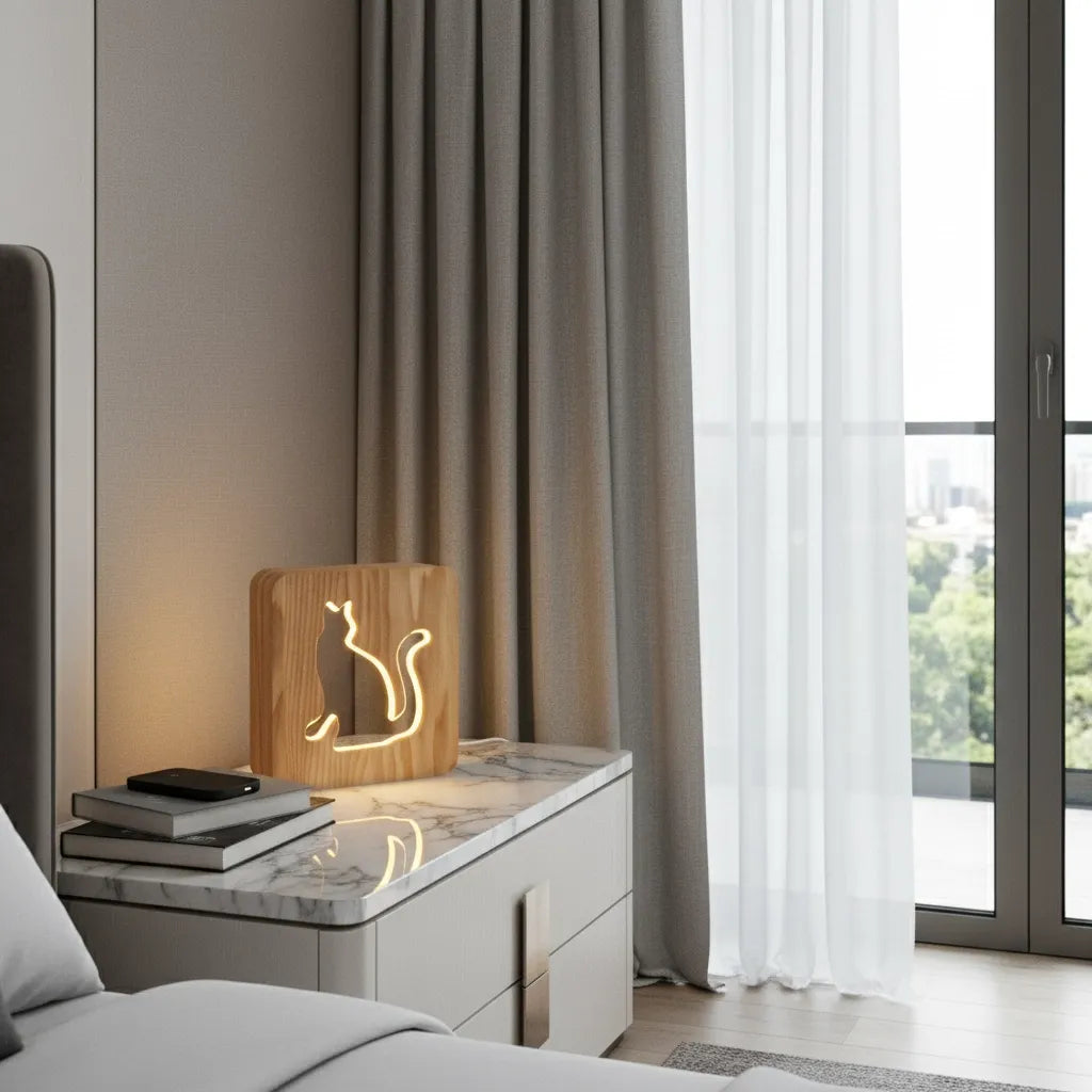 Lampe de Chevet Chat
