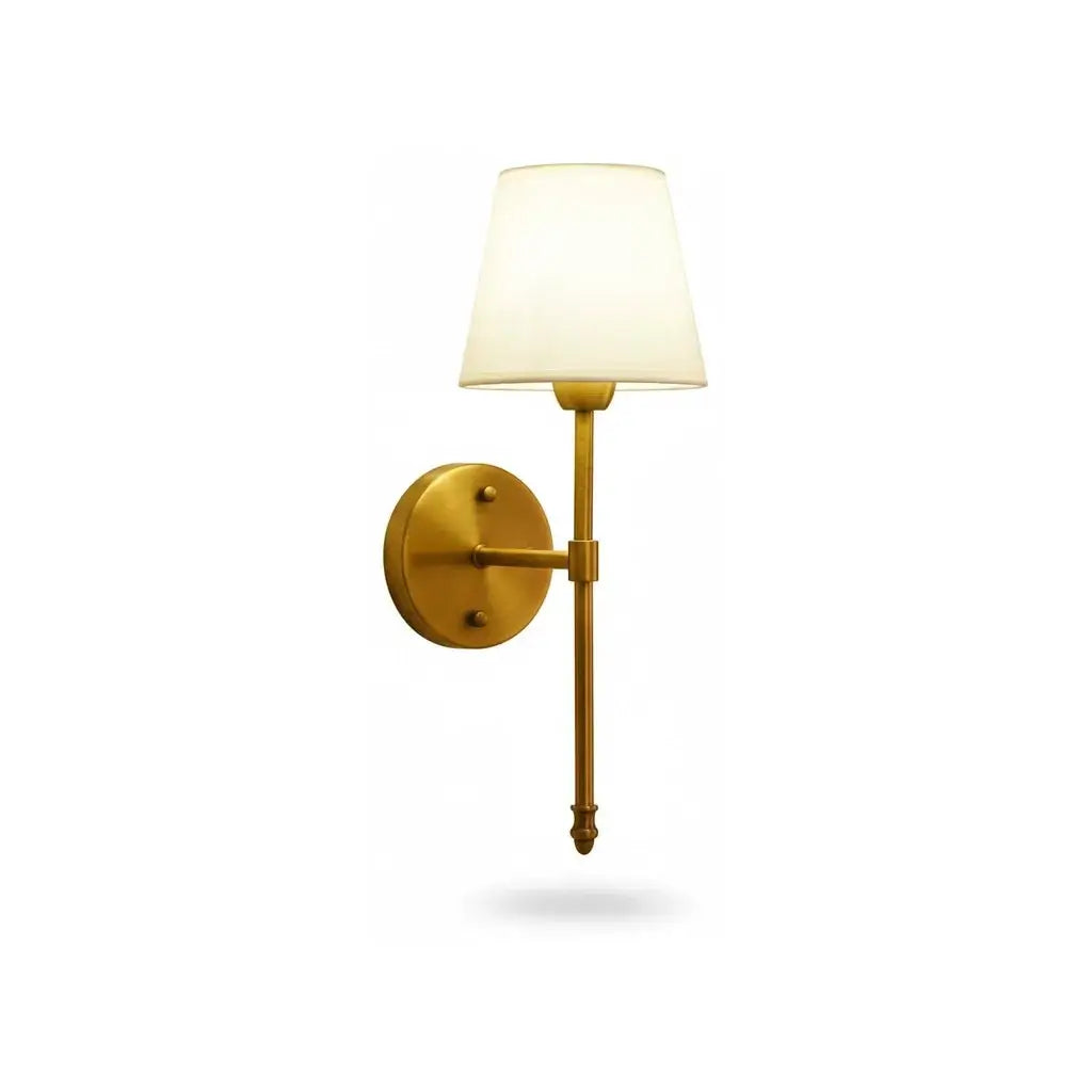 Lampe de Chevet en Applique au Métal Doré