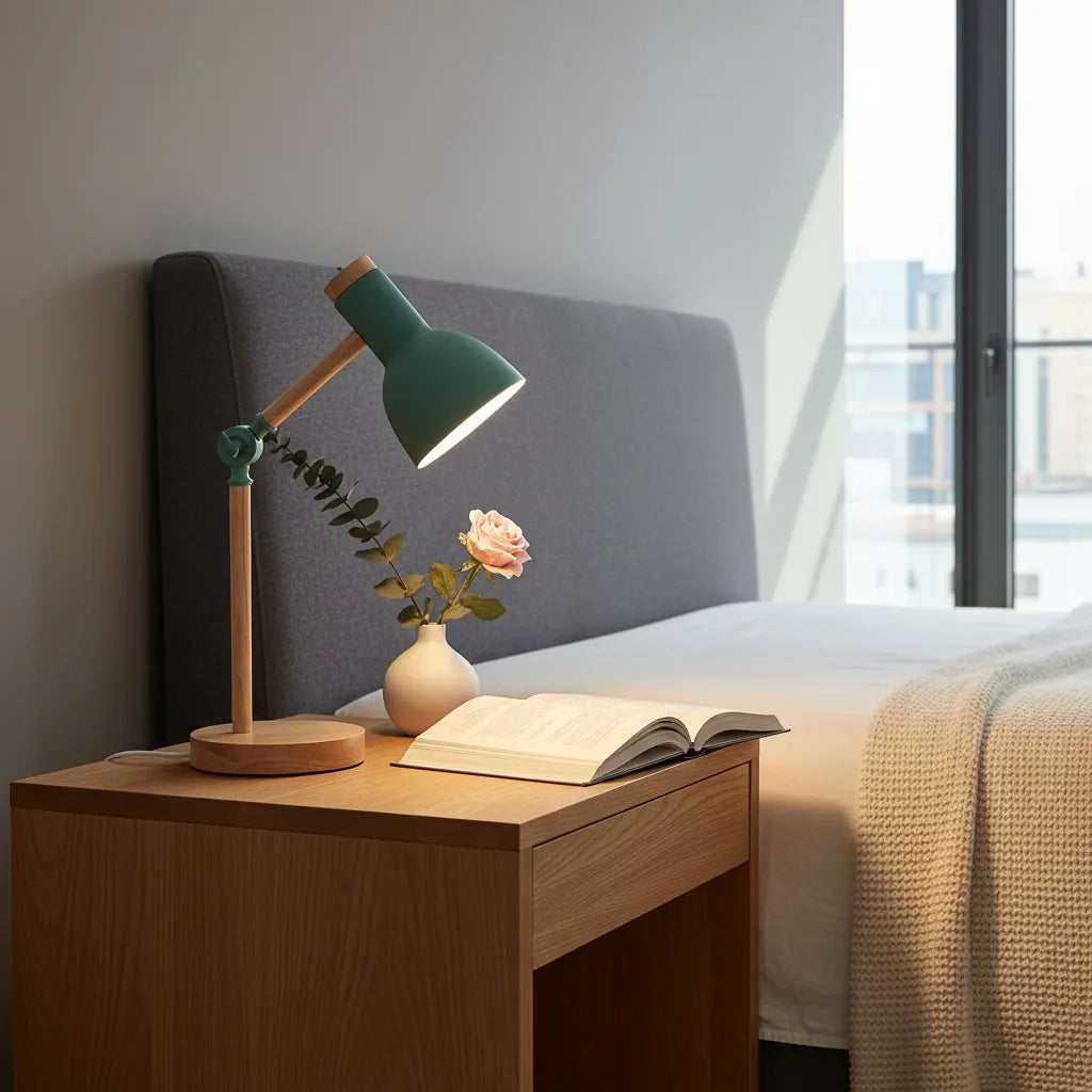 Lampe de Chevet en Bois