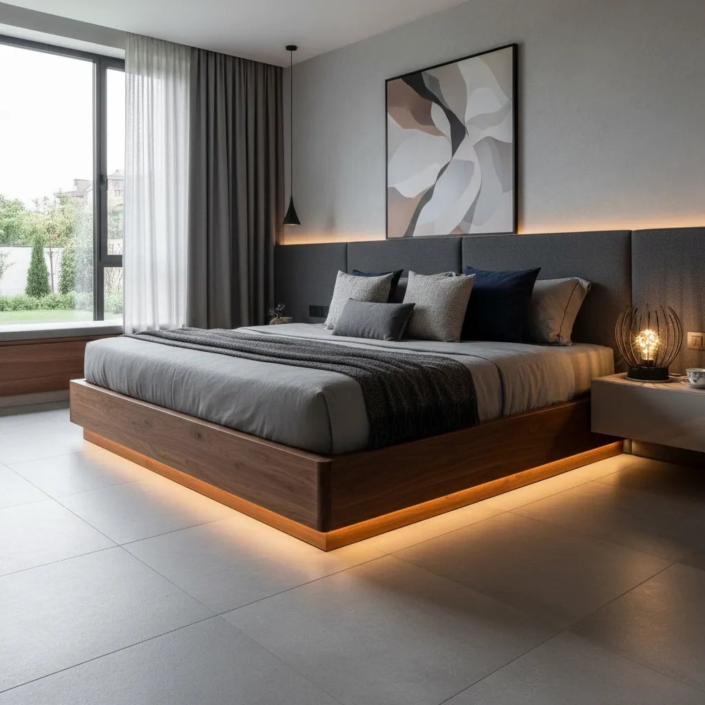 Lampe de Chevet en Métal Noir