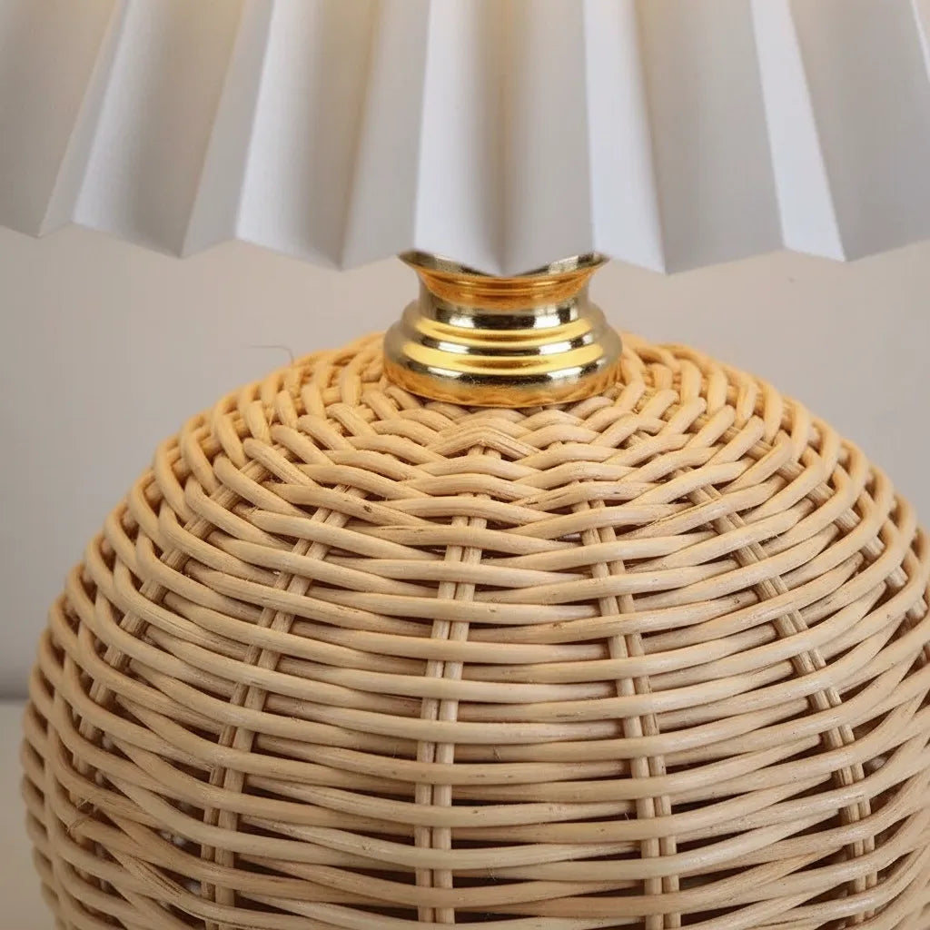 Lampe de Chevet en Osier