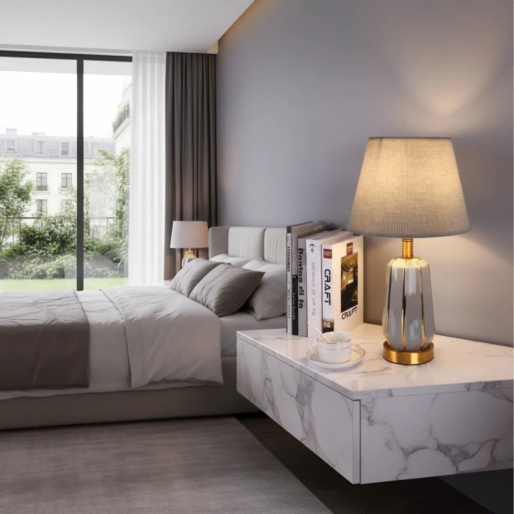 Lampe de Chevet Grise