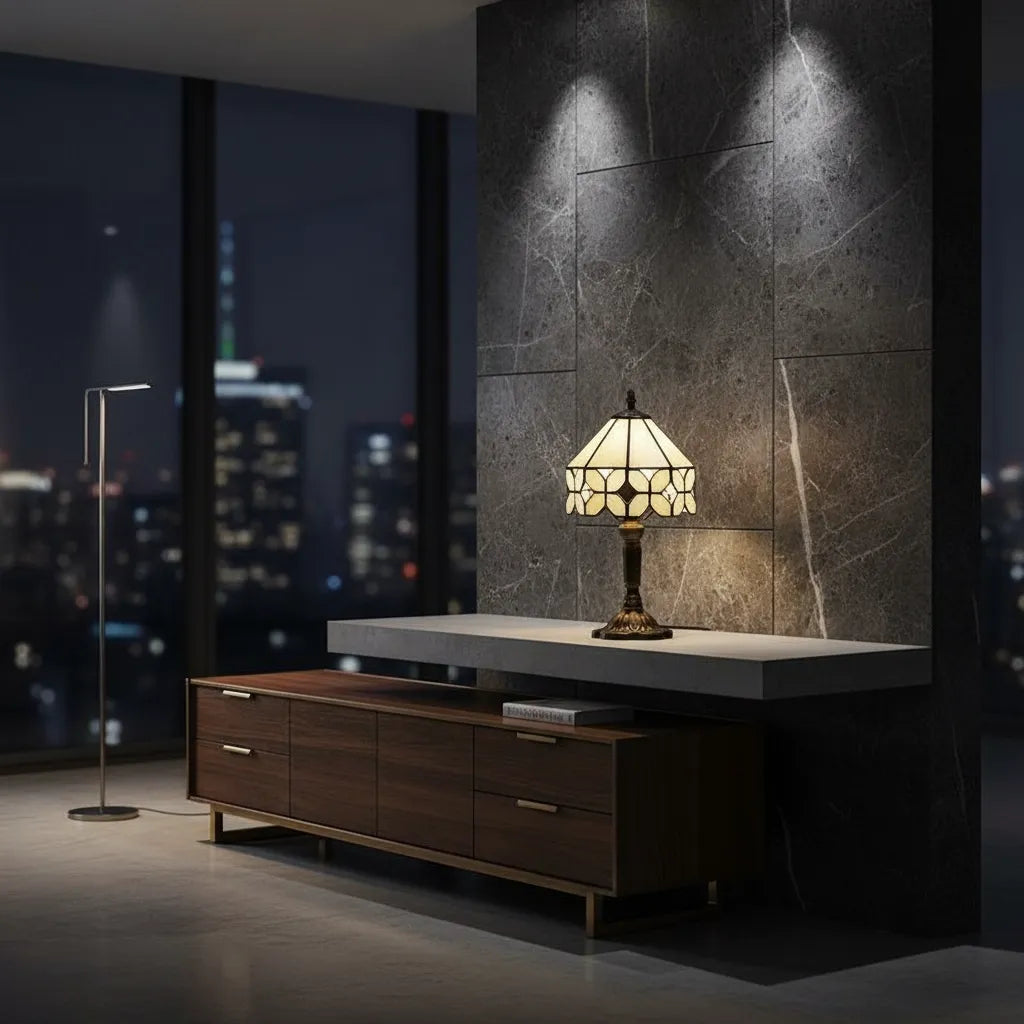 Lampe de Chevet Industrielle Tiffany