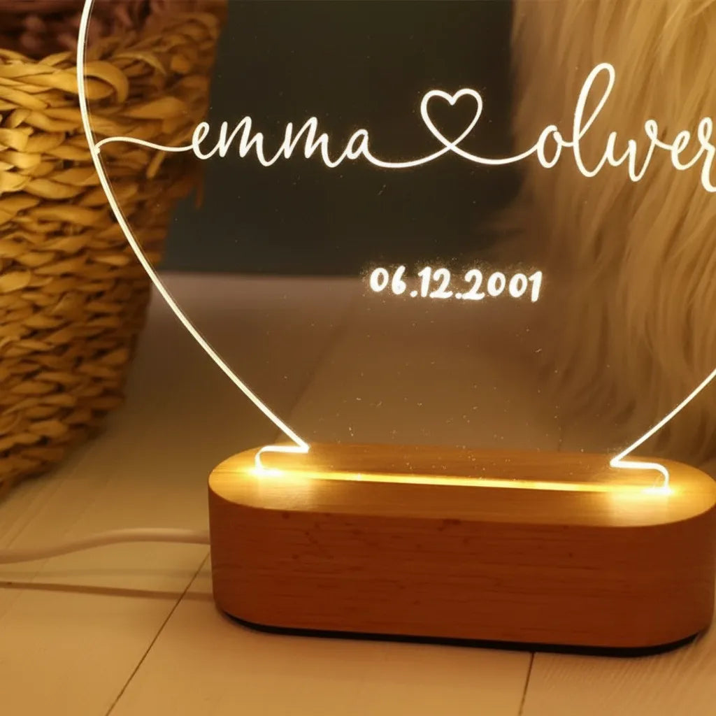 Lampe de Chevet Personnalisé Prénom