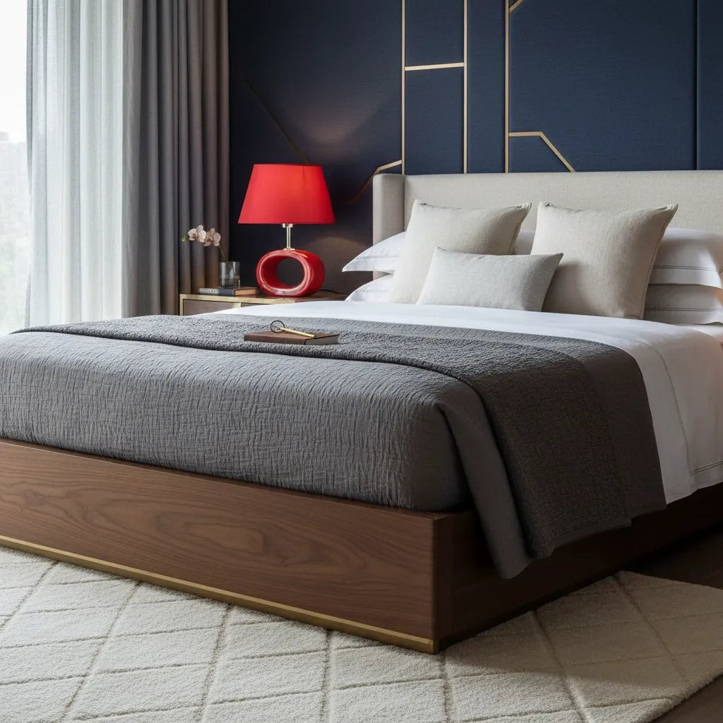 Lampe de Chevet Rouge