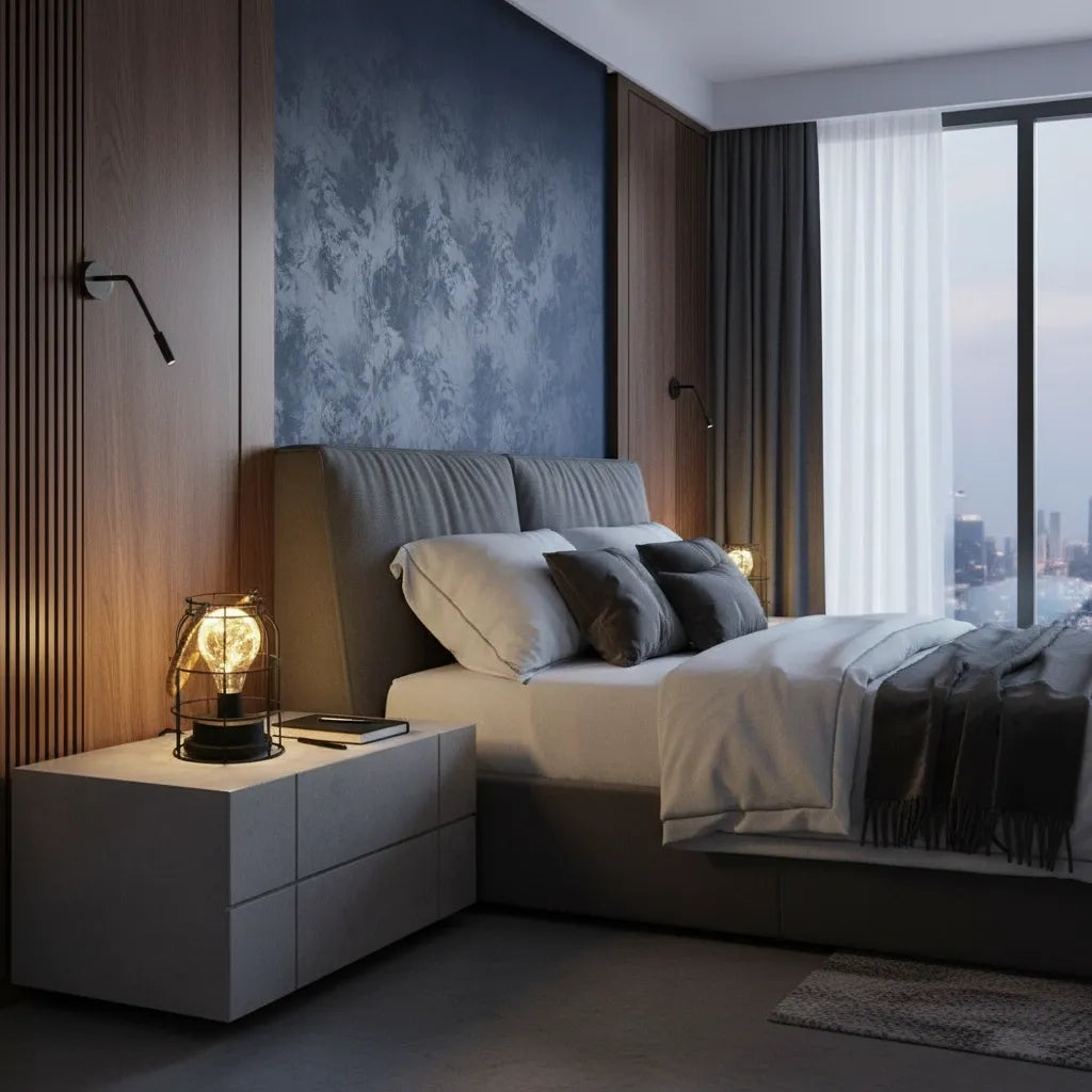 Lampe de Chevet Style Industriel