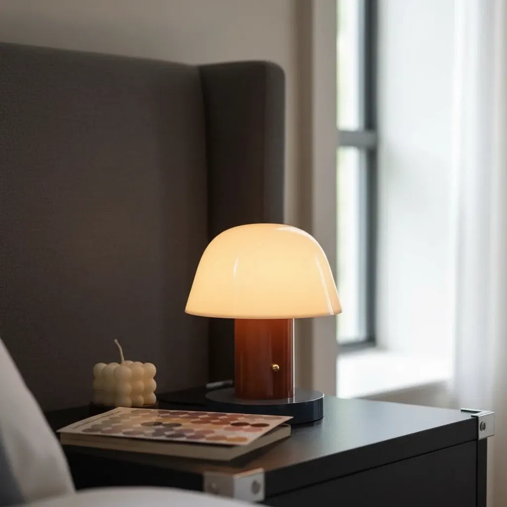 Lampe de Chevet sur Piles Champignon