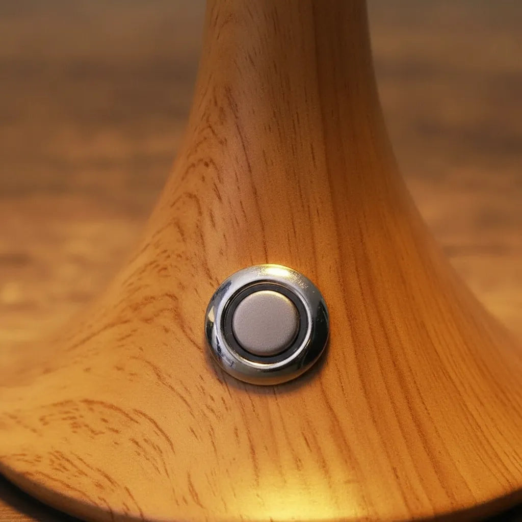 Lampe de Chevet Tactile Bois