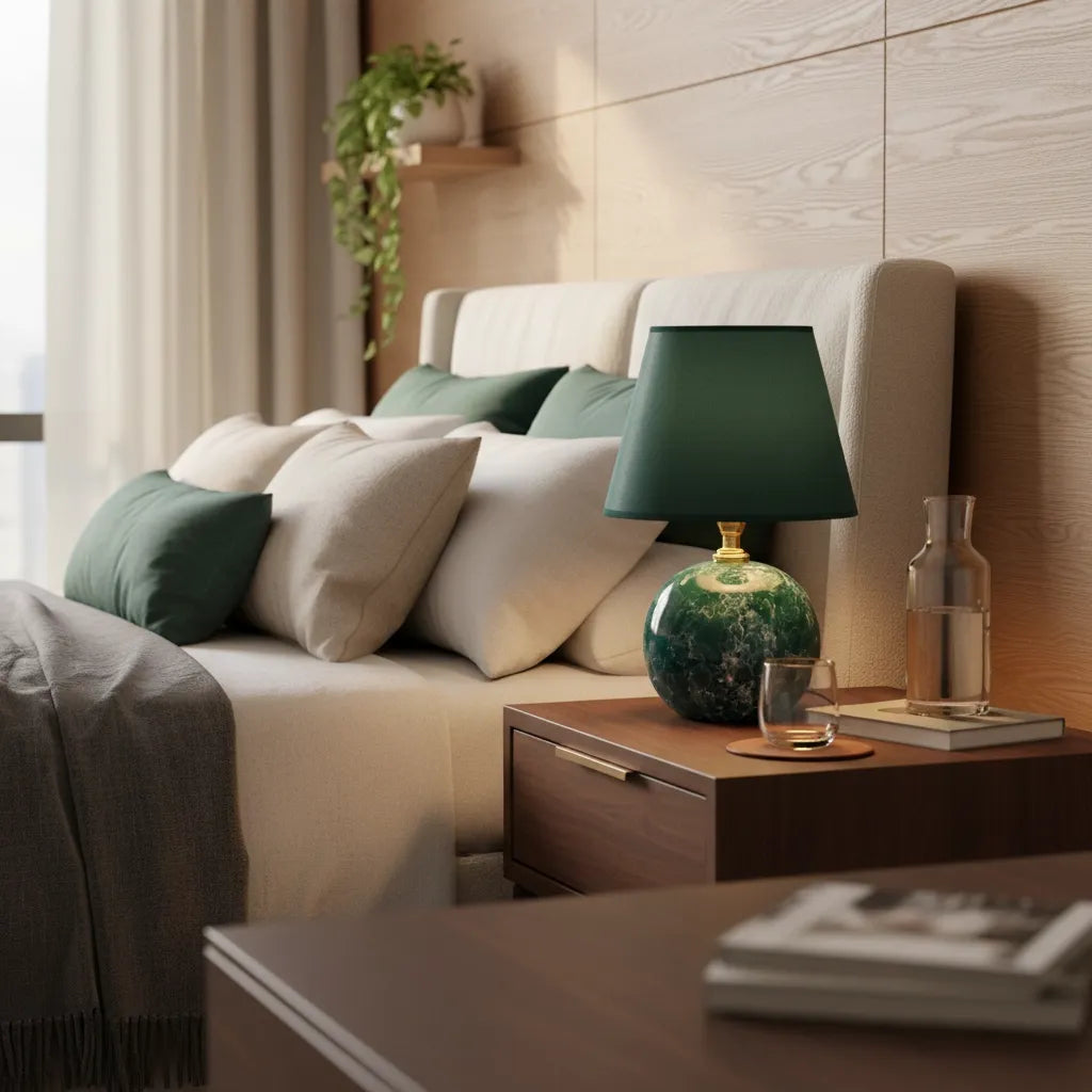 Lampe de Chevet Vert Émeraude