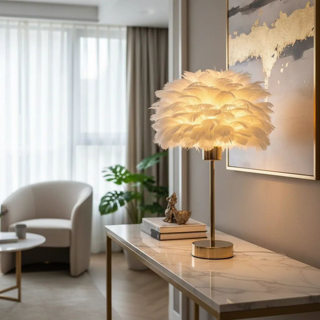 Lampe en Plume