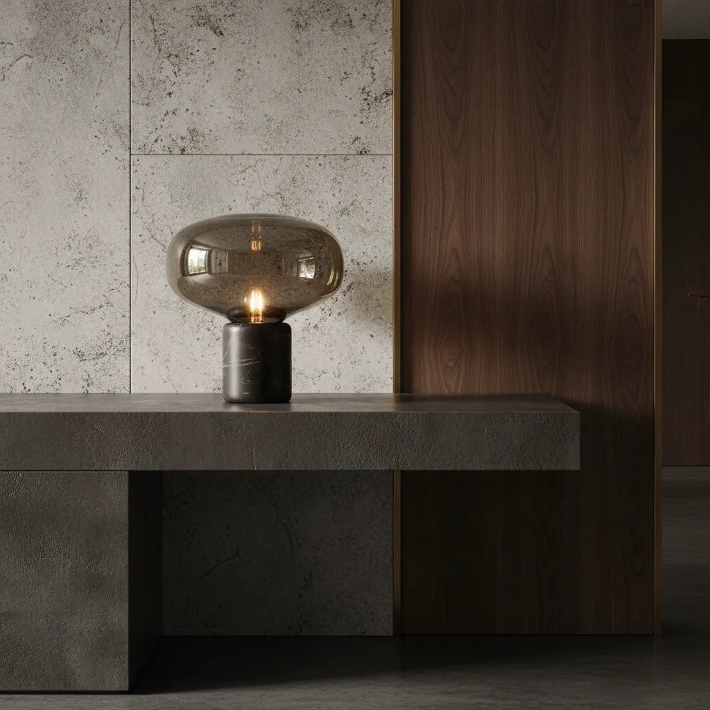 Lampe Pied Marbre Moderne