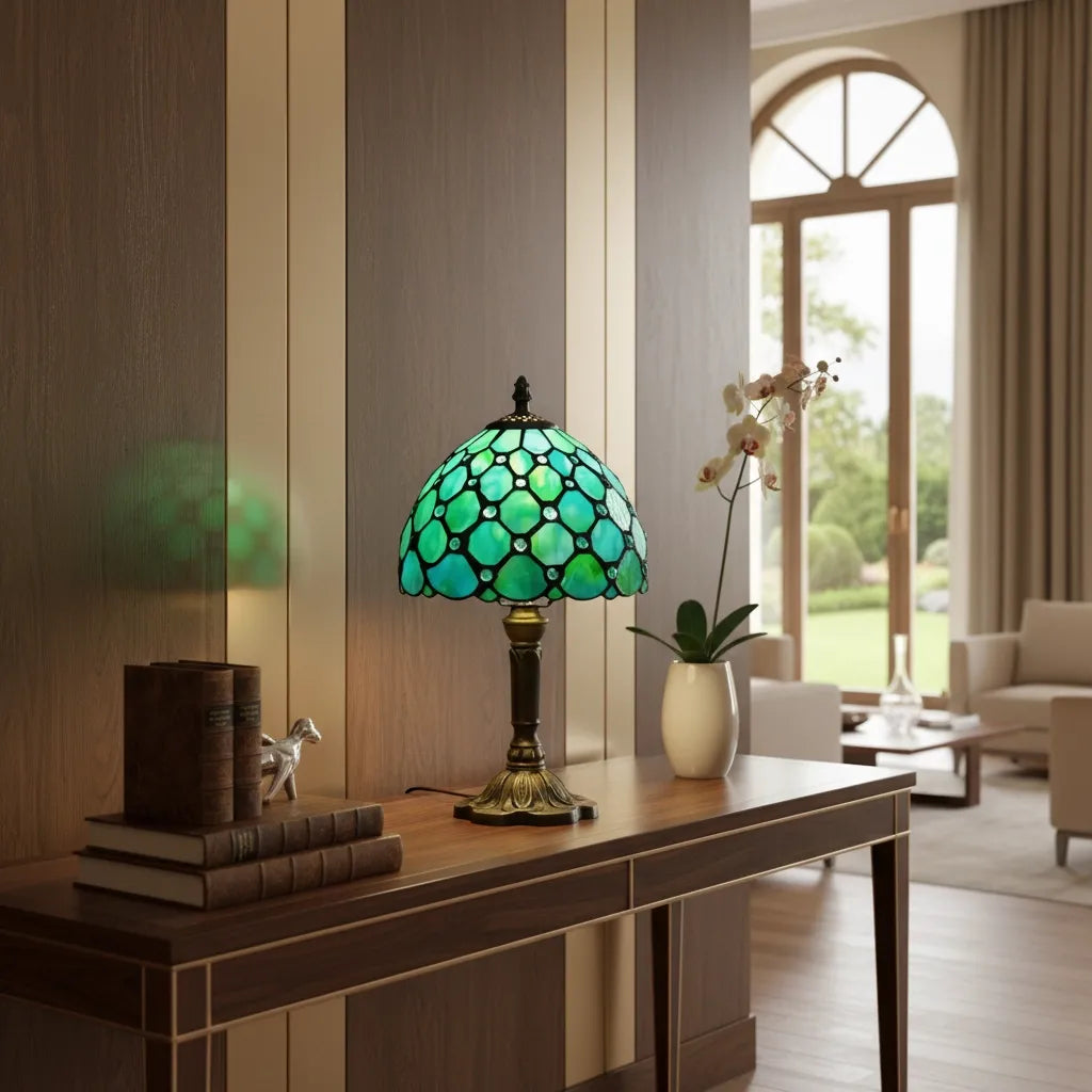 Lampe Tiffany Émeraude