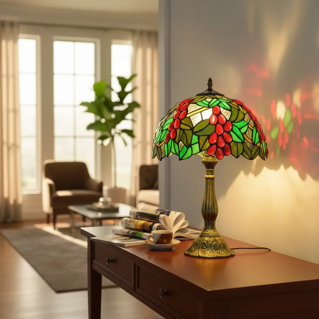 Lampe Tiffany Grenat