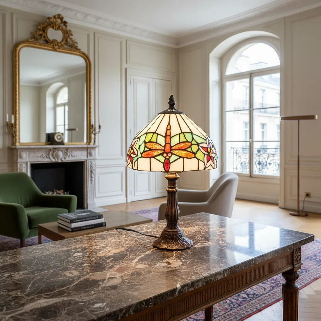 Lampe Tiffany Libellule Impériale