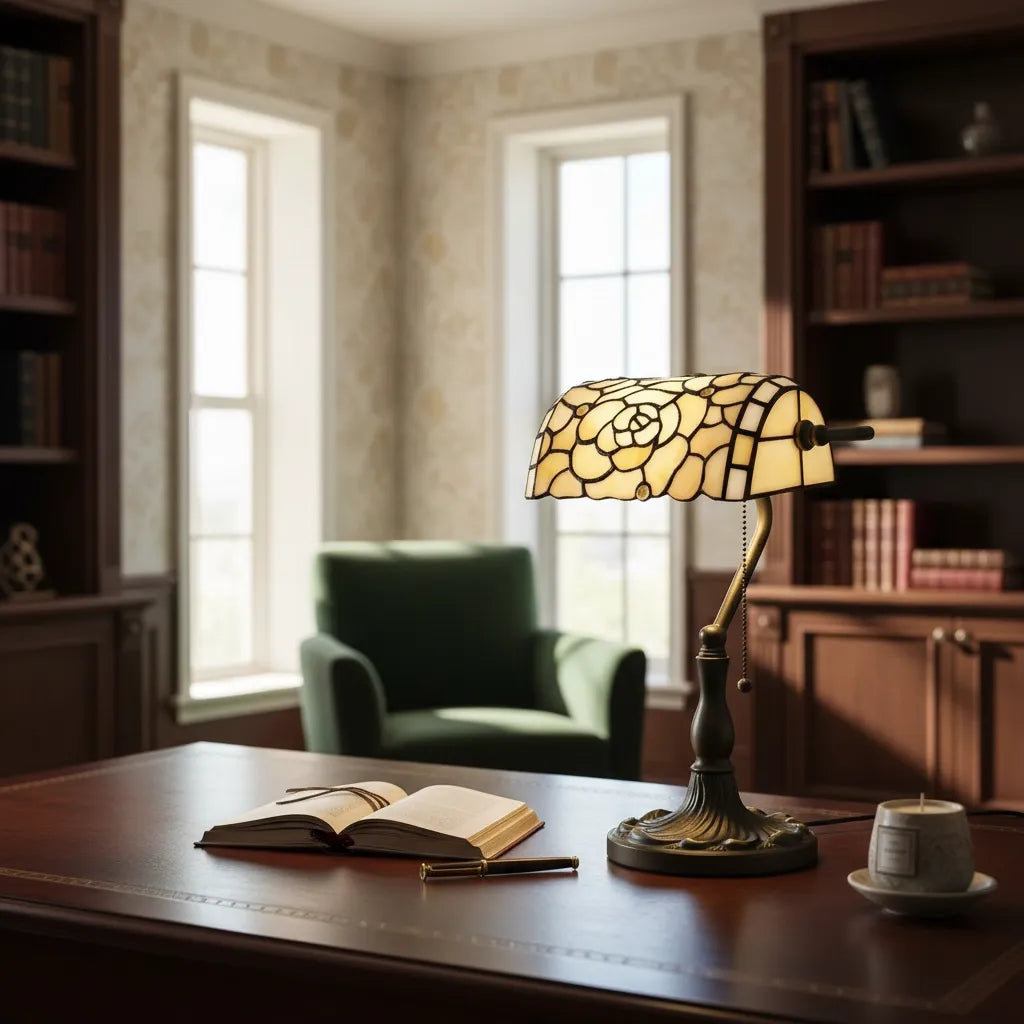 Lampe Tiffany Rose Antique