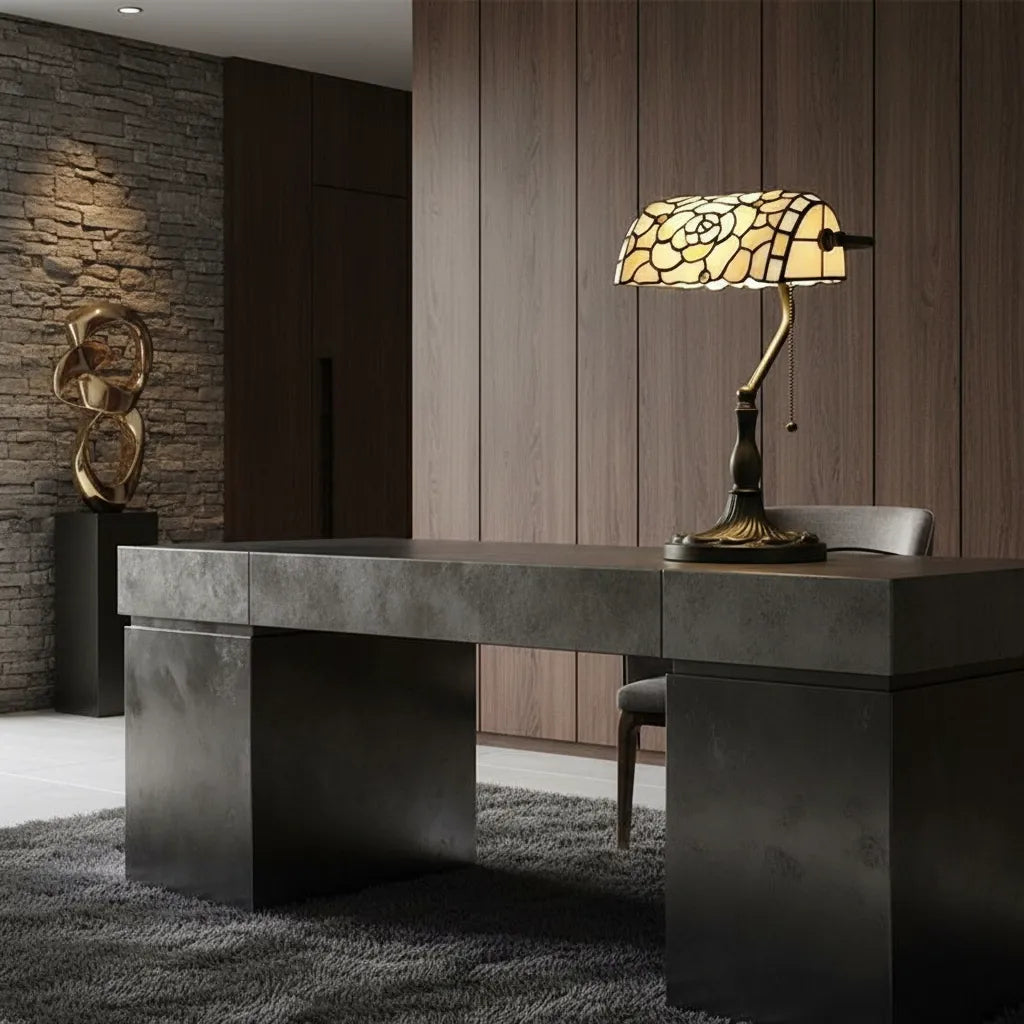 Lampe Tiffany Rose Antique