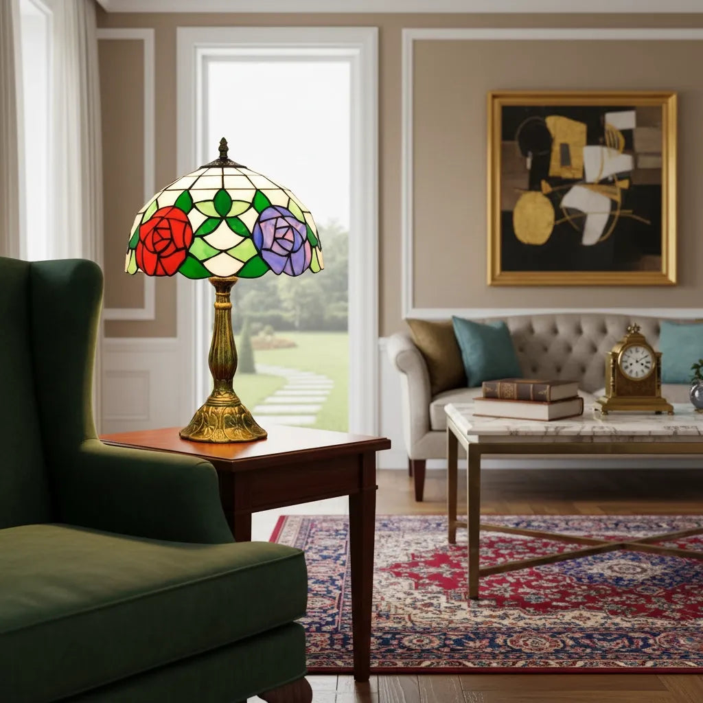 Lampe Tiffany Vintage Rosace