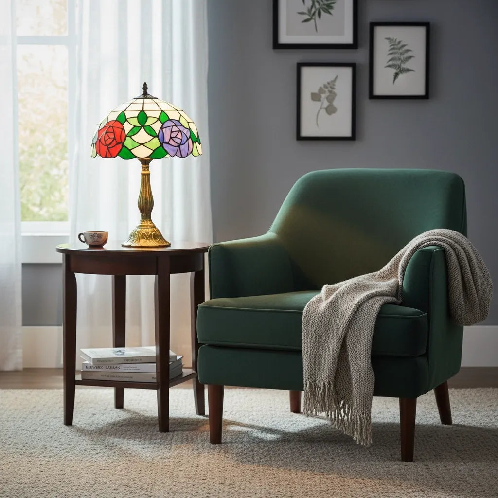 Lampe Tiffany Vintage Rosace