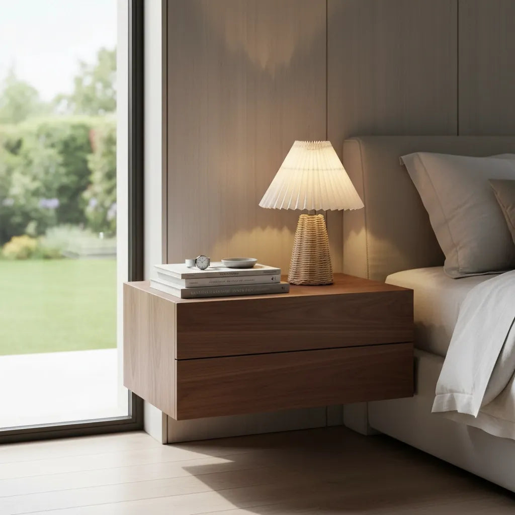 Lampe de Chevet Rotin