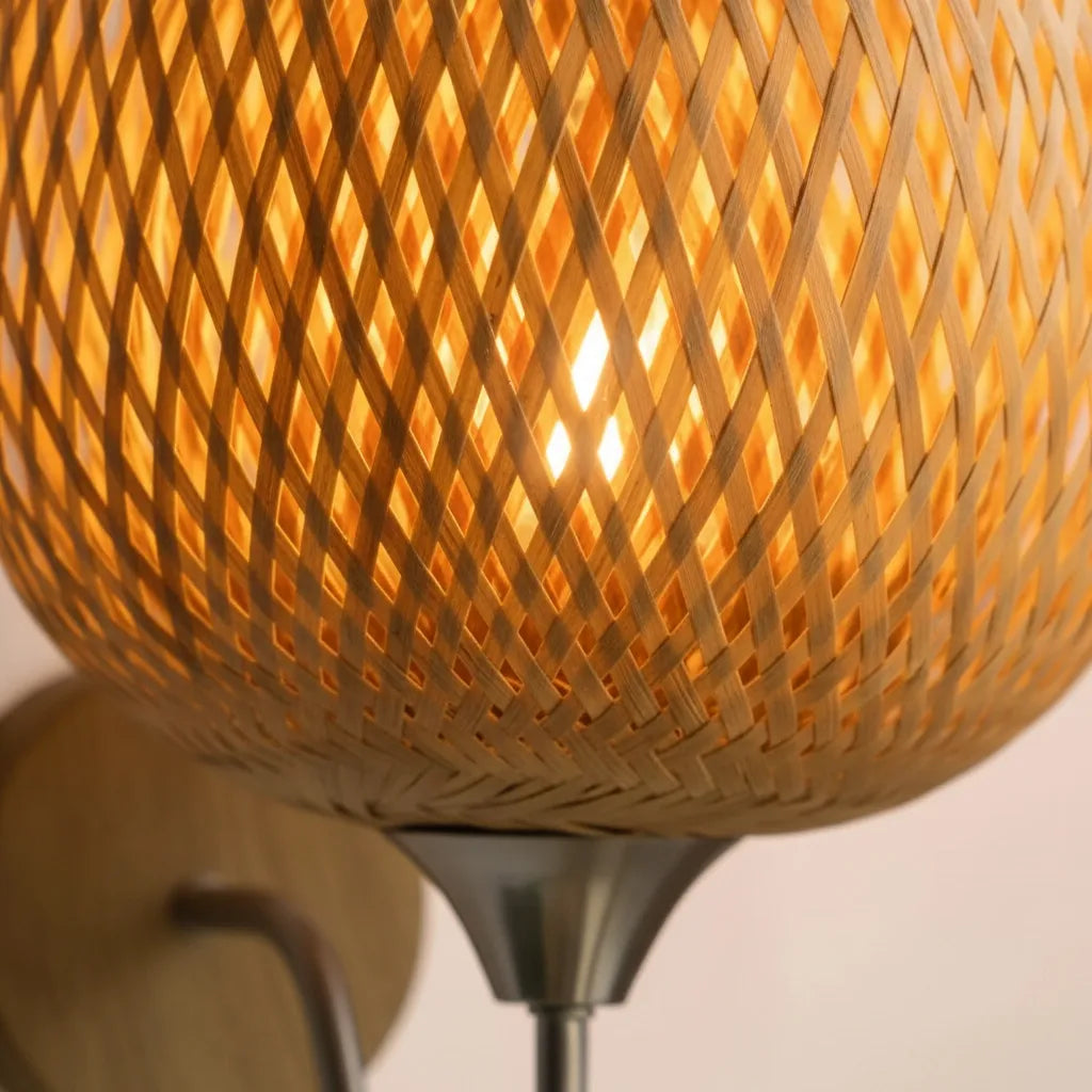 Applique Murale en Rotin