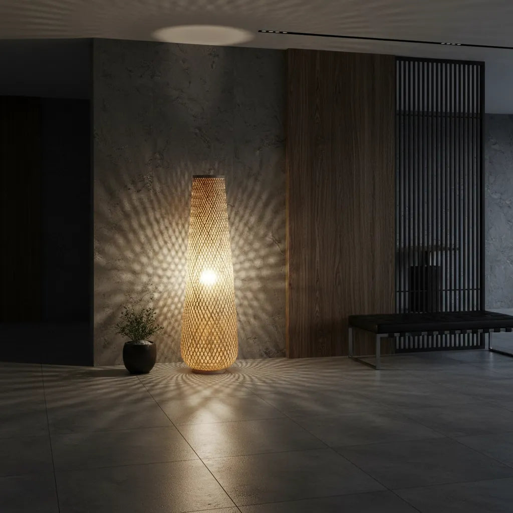 Lampadaire Bambou