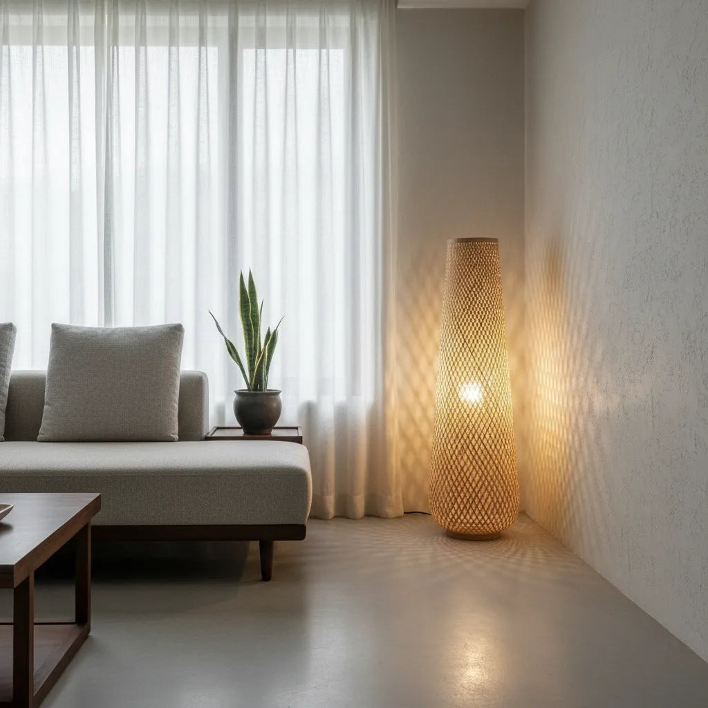 Lampadaire Bambou