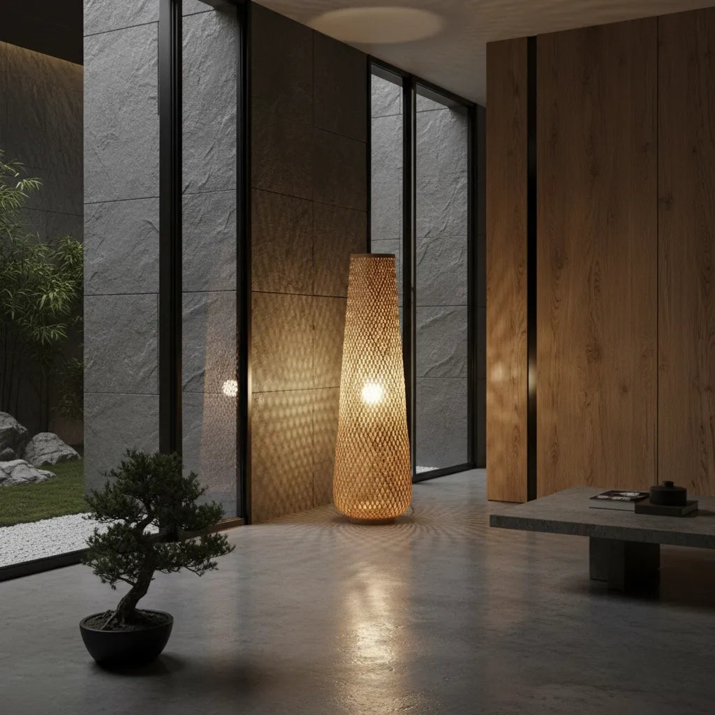 Lampadaire Bambou