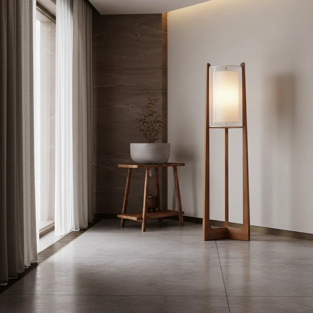Lampadaire Bois