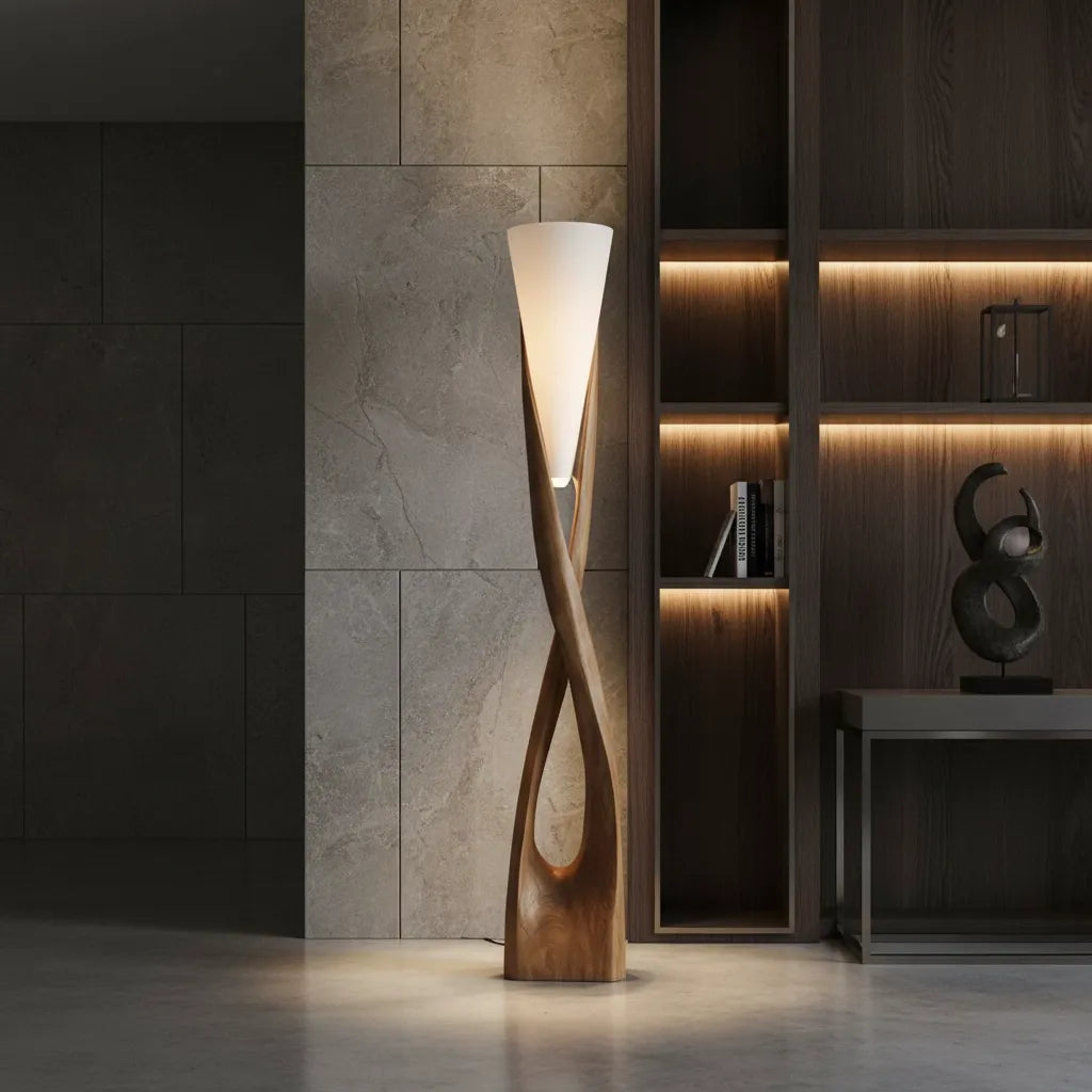 Lampadaire en Bois Design